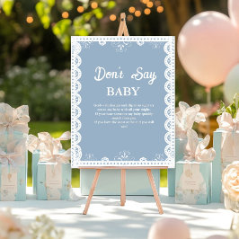 メキシコのタラベラはベビーの赤ちゃんシャワーのサインを言わない ポスター