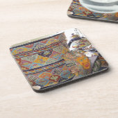 メキシコのタラベラスタイル陶器 コースター (左側)