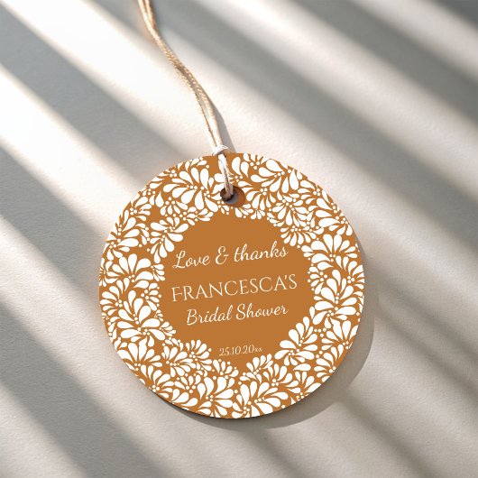 メキシコのタラベラテラコッタの結婚前お祝いプレゼント フェイバータグ