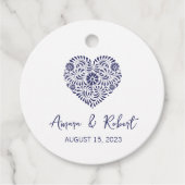 メキシコのタラベラハート フェイバータグ (正面)