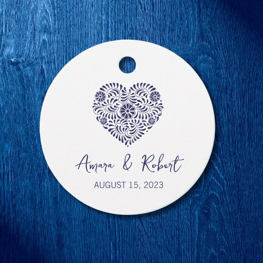 メキシコのタラベラハート フェイバータグ