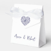 メキシコのタラベラハート フェイバーボックス (正面サイド)