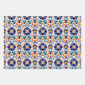 メキシコのタラベラ包装紙 ラッピングペーパーシート (正面3)