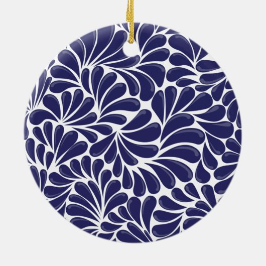 メキシコのタラベラ瓦セラミックオーナメント セラミックオーナメント (裏面)