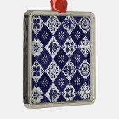 メキシコのタラベラ瓦セラミックオーナメント メタルオーナメント (右)