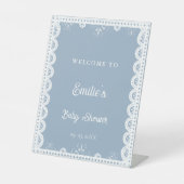 メキシコのタラベラ赤ちゃんシャワー歓迎サイン 台座サイン (正面)