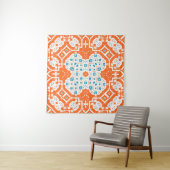 メキシコのタラベラ：アンティークセラミックシームレス タペストリー (インサイチュ(横))