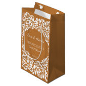 メキシコのタラベラ・テラコッタブライダルシャワーの好意 スモールペーパーバッグ (正面アングル)