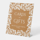 メキシコのタラベラ・テラコッタブライダルシャワー・ギフト 台座サイン (正面)