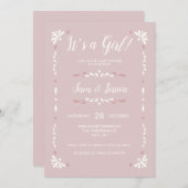 メキシコのタラベラ ベビー招待状 招待状 (正面/裏面)