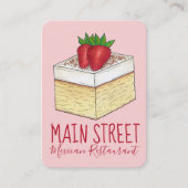 メキシコのタールレッチケーキシェフデザートベーカリー食品 名刺 (正面)