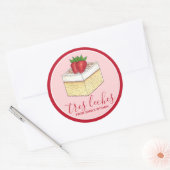 メキシコのタールレッチケーキデザートホームメイド焼いたバイ ラウンドシール (封筒)