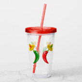 メキシコのチリの死んだ日 アクリルタンブラー (裏面)