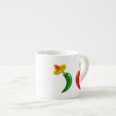 メキシコのチリの死んだ日 エスプレッソカップ (正面右)