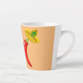 メキシコのチリの死んだ日 カフェラテマグ (右)