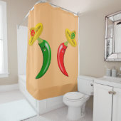 メキシコのチリの死んだ日 シャワーカーテン (インサイチュ)