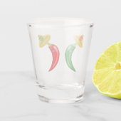 メキシコのチリの死んだ日 ショットグラス (裏面)