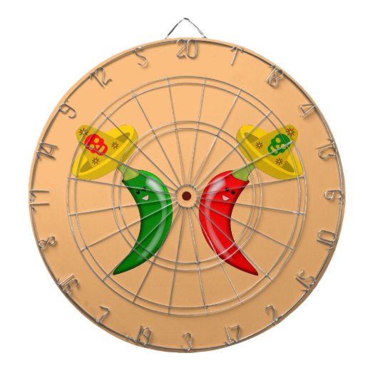 メキシコのチリの死んだ日 ダーツボード (正面)