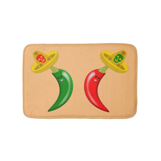 メキシコのチリの死んだ日 バスマット (正面)