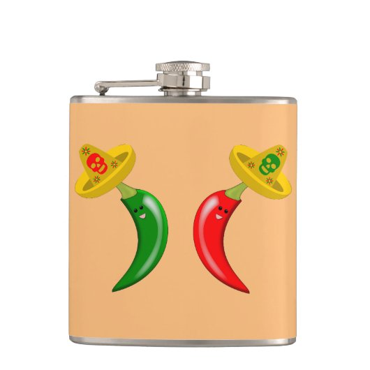 メキシコのチリの死んだ日 フラスク (正面)