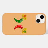 メキシコのチリの死んだ日 Case-Mate iPhoneケース (裏面 (横))