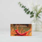 メキシコのチリペッパーズレストラン名刺 名刺 (スタンド正面)