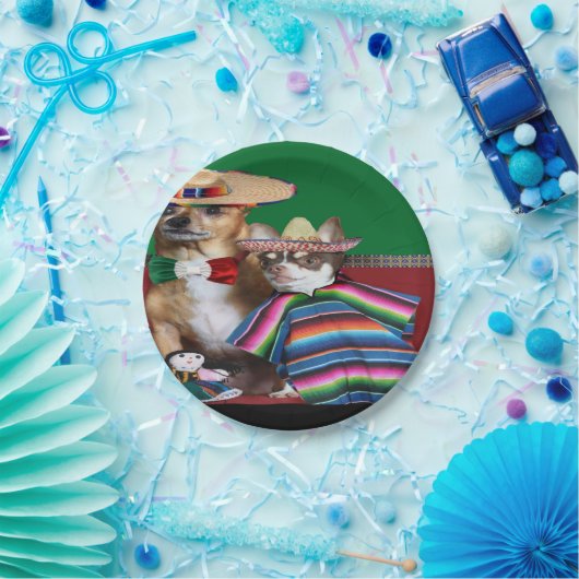 メキシコのチワフアドッグ紙プレート ペーパープレート (パーティー)