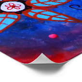 メキシコのチワホアディアデロスムエルト絵画ス ポスター (角)