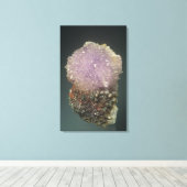 メキシコのチワワ州クリード石の結晶 キャンバスプリント (インサイチュ (ウッドフロア))