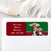 メキシコのチワワ族の犬住所 シール (インサイチュ)