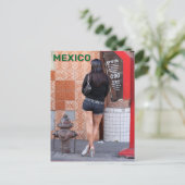 メキシコのティフアナの女性 ポストカード (スタンド正面)