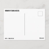 メキシコのティフアナの女性 ポストカード (裏面)