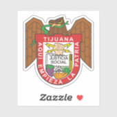 メキシコのティフアナ市の紋章 シール (シート)