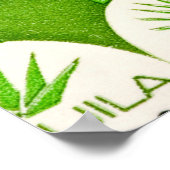 メキシコのテキーラのサボテン旅行ポスター ポスター (角)