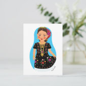 メキシコのテフアナ・マトリョシカ葉書 ポストカード (スタンド正面)