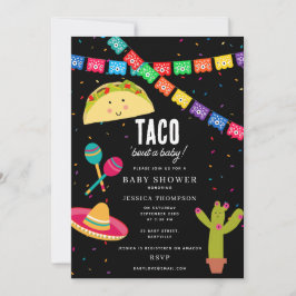 メキシコのテーマフェスタ – Taco Bour a Baby Shower 招待状