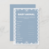 メキシコのテーマベビー名前ベビーシャワーゲームカード 招待状 (正面/裏面)