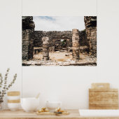 メキシコのトゥルムにあるマヤ遺跡 ポスター (キッチン)