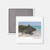 メキシコのトゥルムマヤ遺跡 マグネット (正面/裏面)