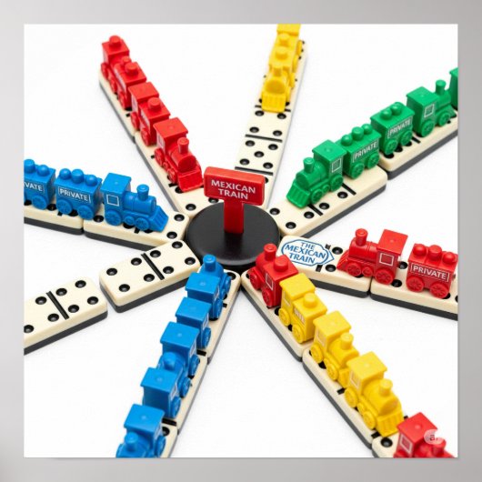 メキシコのトレインゲームデザイン ポスター (正面)