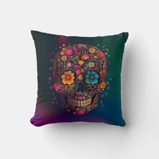 メキシコのドクロクッション クッション (正面)