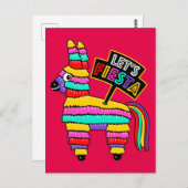 メキシコのドンキーピニャータのはがき ポストカード (正面/裏面)