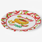 メキシコのナチョ一般食品 ペーパープレート (アングル)