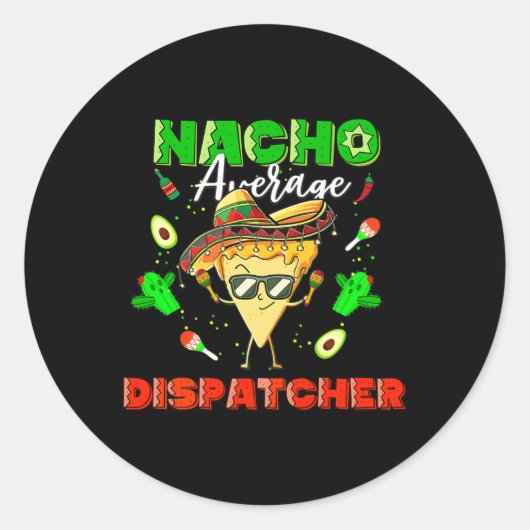 メキシコのナチョ平均ディスパッチャー ラウンドシール (正面)
