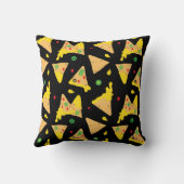 メキシコのナチョ・チップスとチーズの食品パターン クッション (裏面)