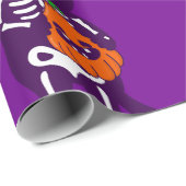 メキシコのハロウィーン猫の骨格カボチャ ラッピングペーパー (ロールコーナー)