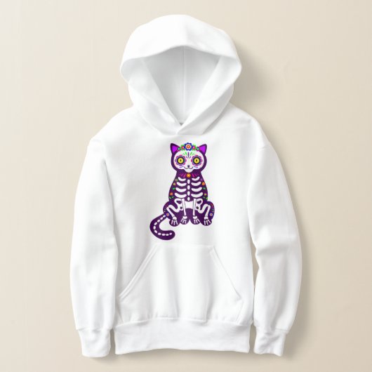 メキシコのハロウィーン猫の骨格伝承 (レイダウン)