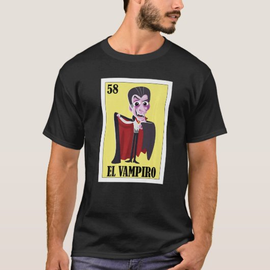 メキシコのハロウィーン・エル・バンピロ Tシャツ (正面)