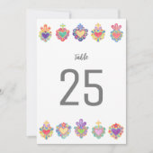 メキシコのハート、神聖なハートテーブル番号 案内状 (正面)