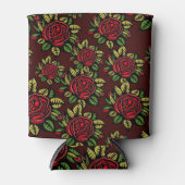 メキシコのバラパターン 缶クーラー (正面)